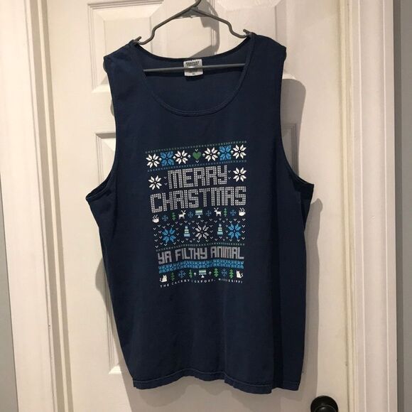 Merry Christmas Ya filthy animal tank top SZ XL - Picture 1 of 5